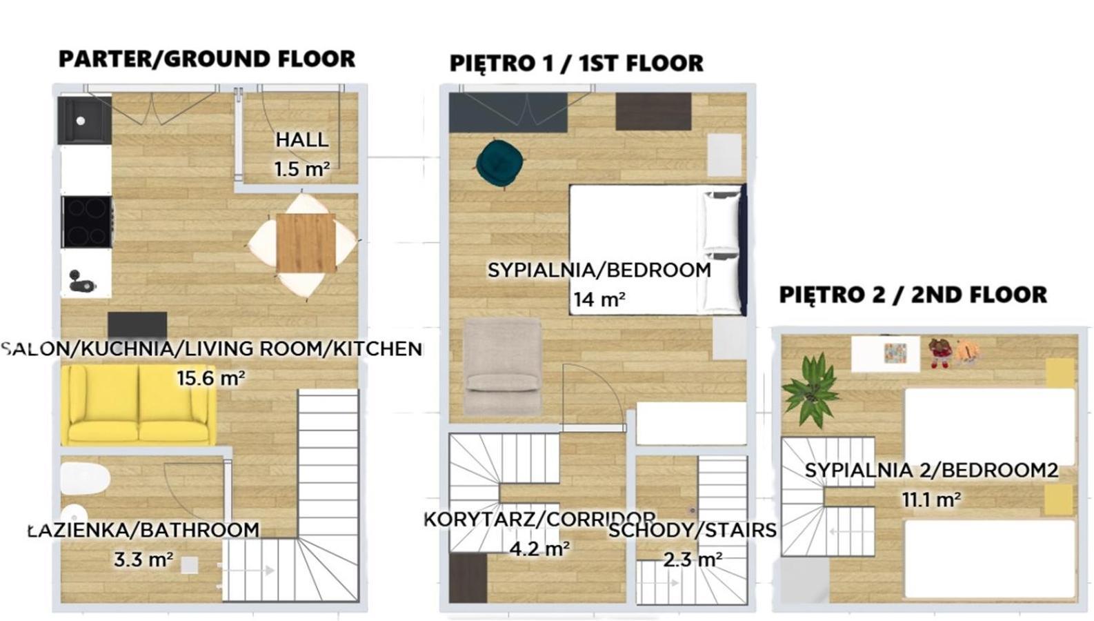 크라쿠프 In The Heart Of Historical District With Free Parking 아파트 외부 사진